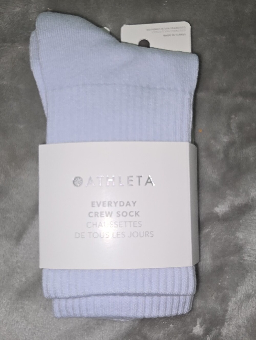 Athleta Light Blue Everyday Crew Socks